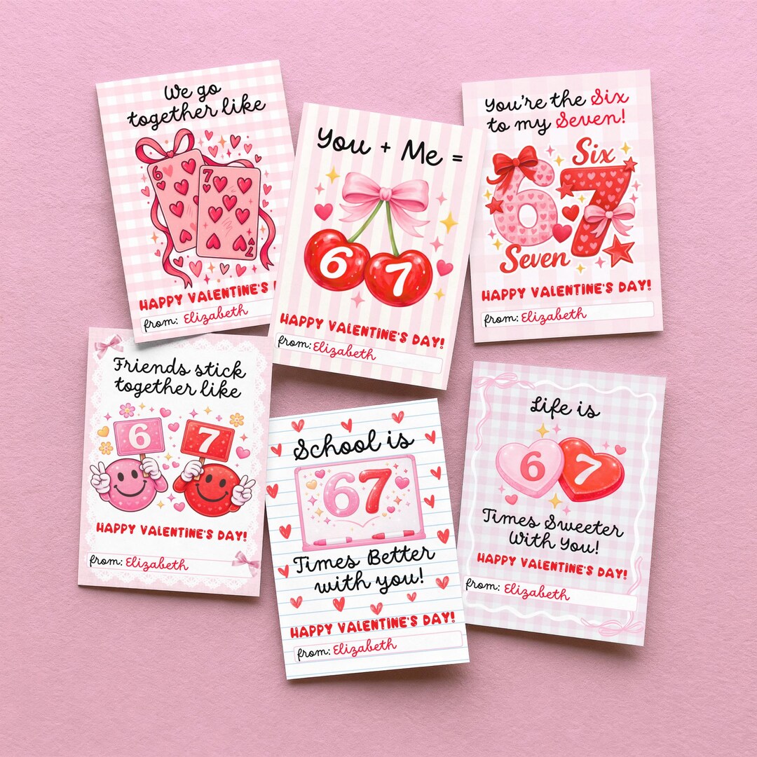 67 Slang Valentine Cards for Kids Editable | Funny Classroom Valentines ...