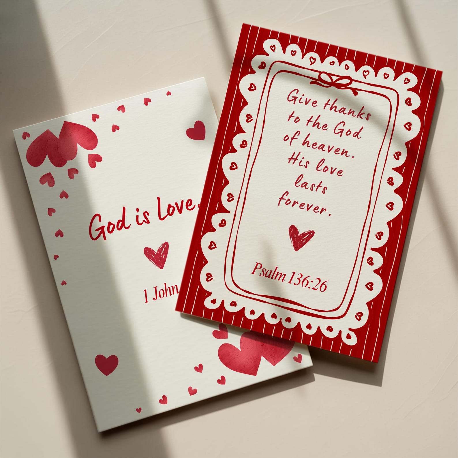 Christian Valentine Bible Verse Cards for Kids, Printable Valentine’s ...