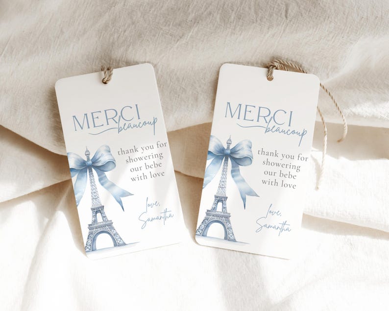 Bonjour bebe Shower Bundle, Bonjour Bébé Boy Baby Shower Invitation Bundle, Eiffel Tower, Parisian Cafe, Paris Baby Shower Bundle, Coquette image 8