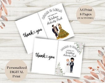 Hochzeit Malbuch Kinder Hochzeit Aktivität, Desi Hochzeit, Muslimische Hochzeit, Walima, Nikkah, Hochzeit Kinder Aktivität Buch druckbare, Kinder Favor