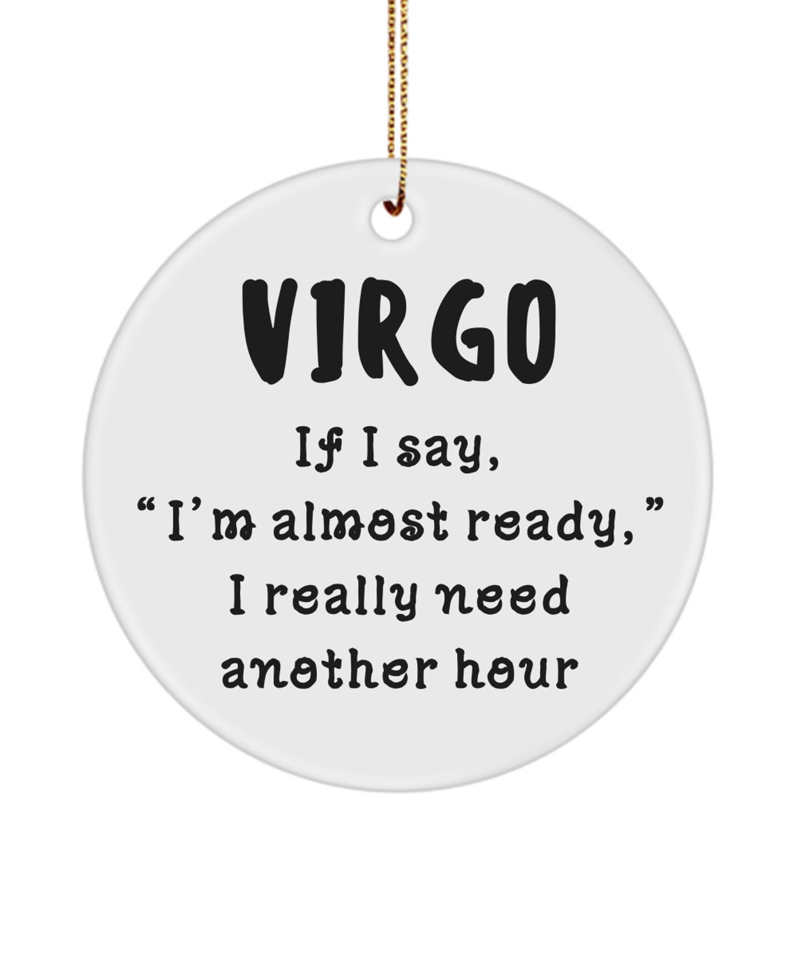Virgo Ornament Gift Ideas for Horoscope Zodiac Sign Funny Novelty for