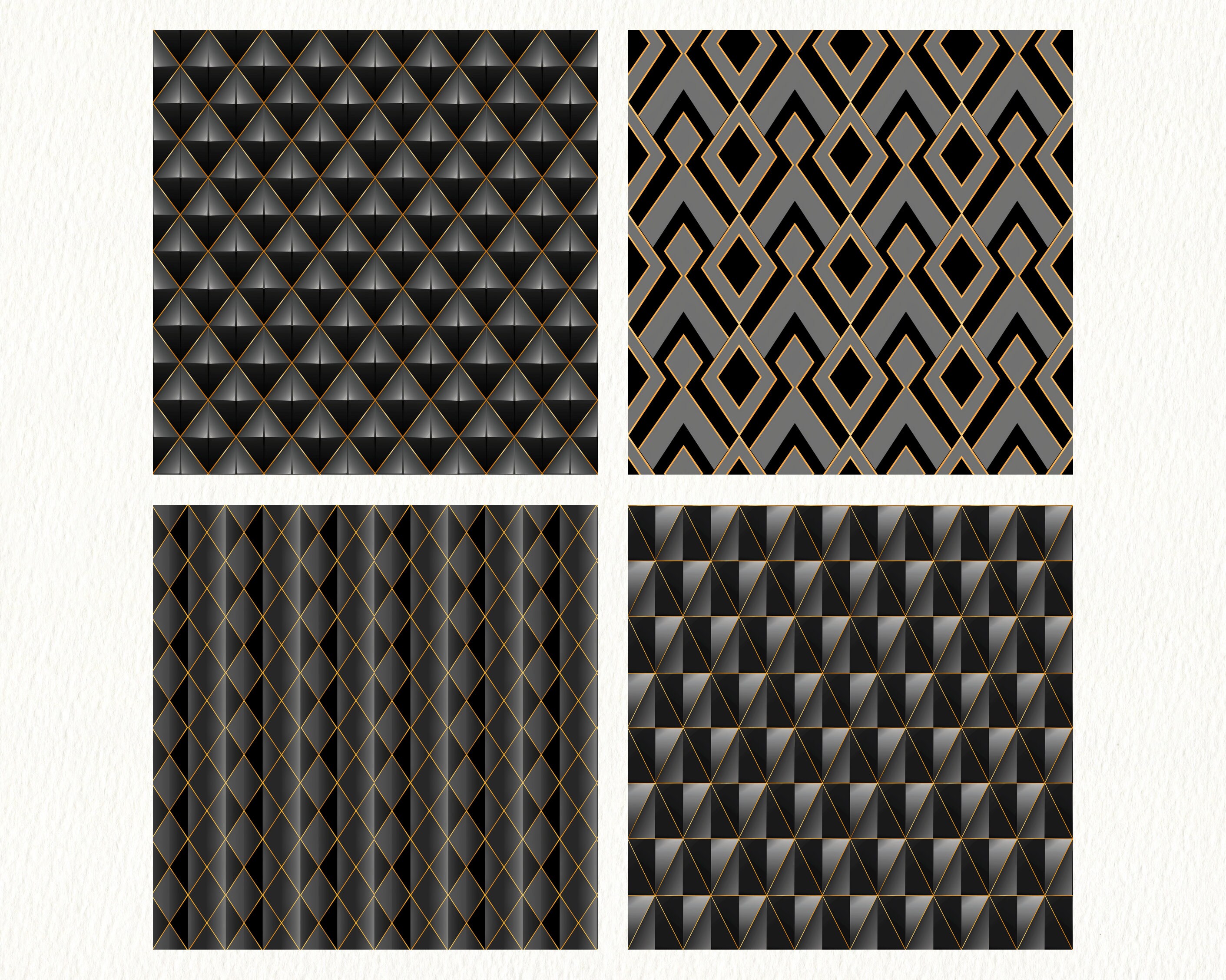 Black Diamonds Pattern Seamless Digital Papers Printable Scrapbook ...