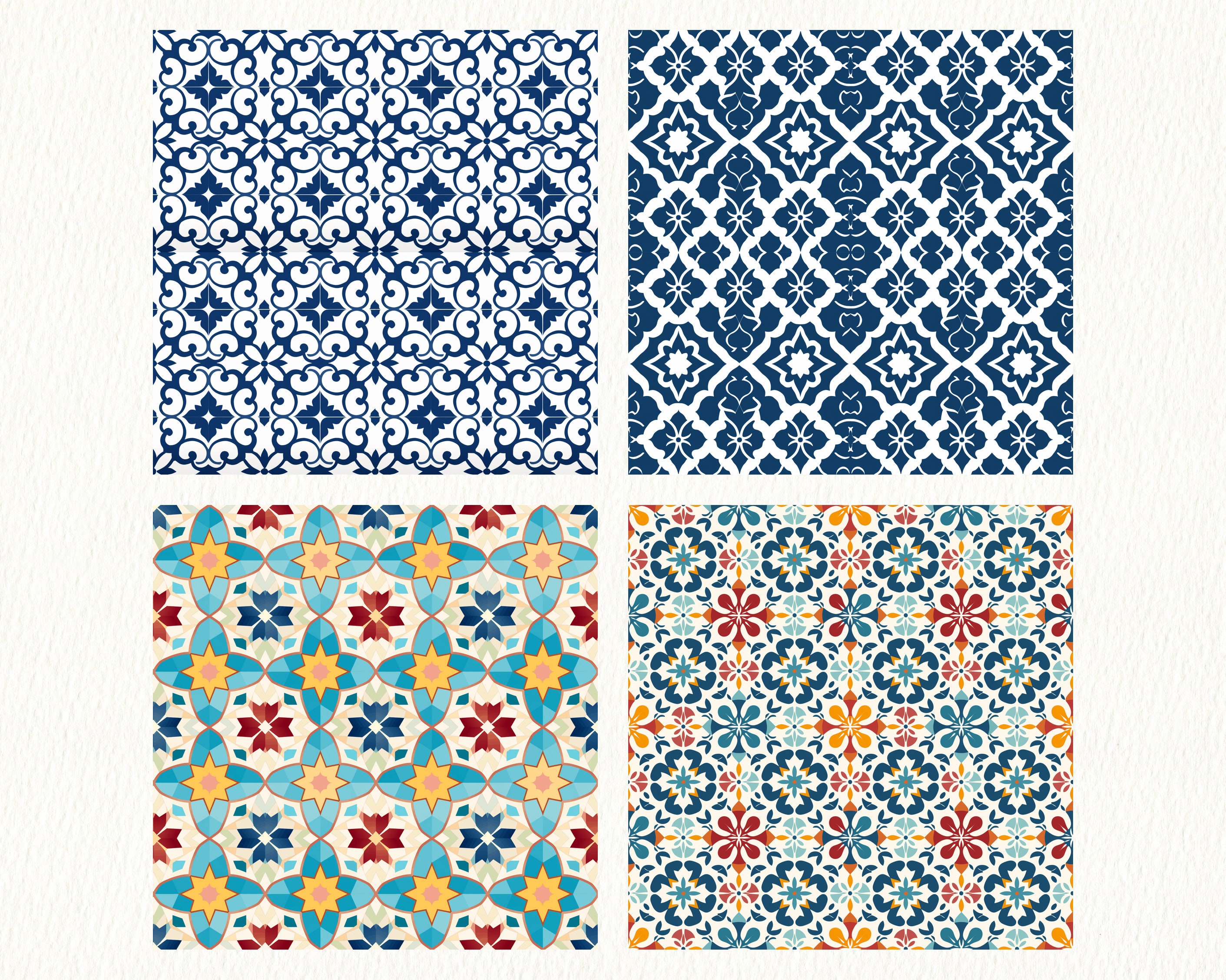 Moroccan Pattern Seamless Digital Papers Tile Patterns Printable ...