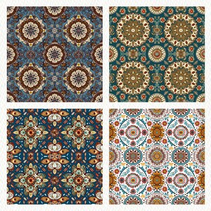 Magical Mandala Pattern Seamless Digital Papers - Printable Scrapbook ...