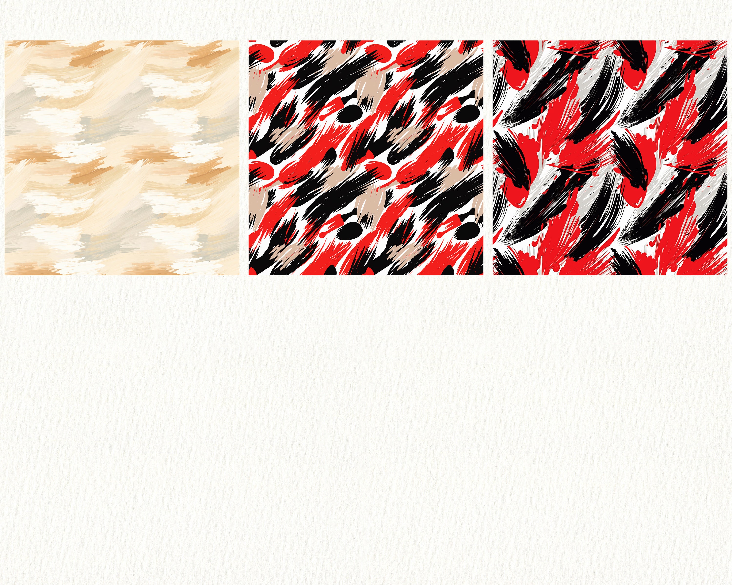Brush Stroke Pattern Seamless Digital Papers - Tile Patterns