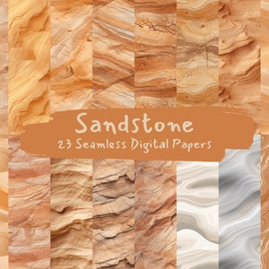 Sandstone Seamless Digital Papers - Fliesenmuster zum sofortigen Download für kommerzielle Nutzung, 300dpi