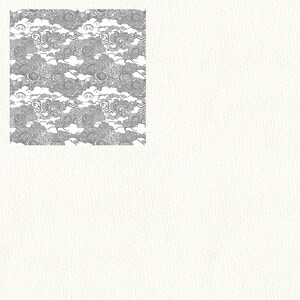 Japanese Clouds Pattern Seamless Digital Papers - Tile Patterns ...