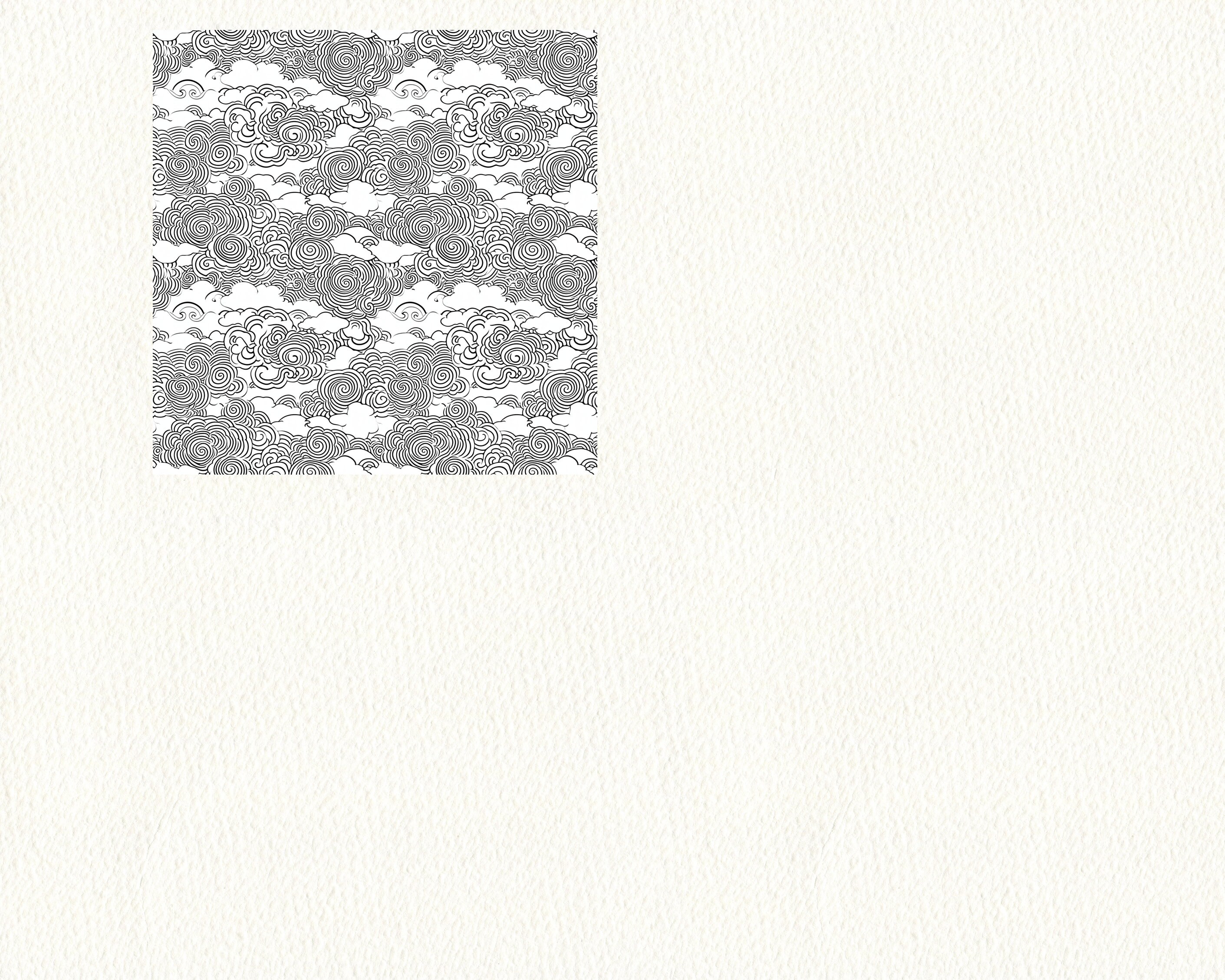Japanese Clouds Pattern Seamless Digital Papers - Tile Patterns ...