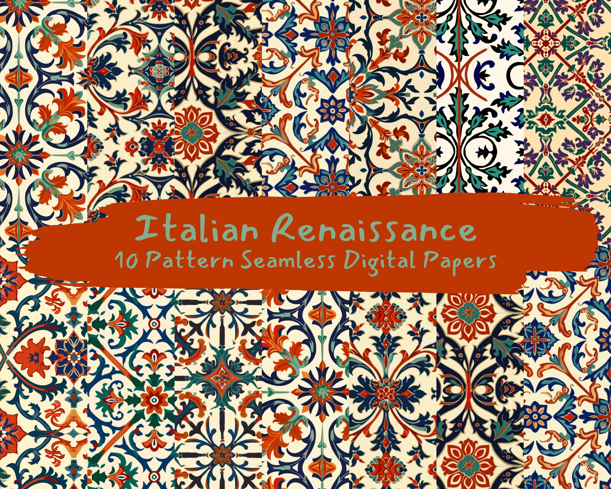 italian-renaissance-pattern-seamless-digital-papers-printable-scrapbook-paper-instant-download-commercial-use-300dpi-etsy