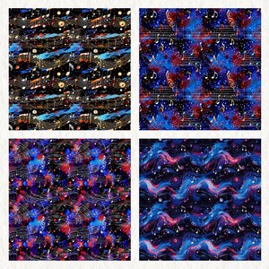 Handstream Notes Pattern Music Notes Wonderland Pattern Seamless Digital Papers - Printable ...