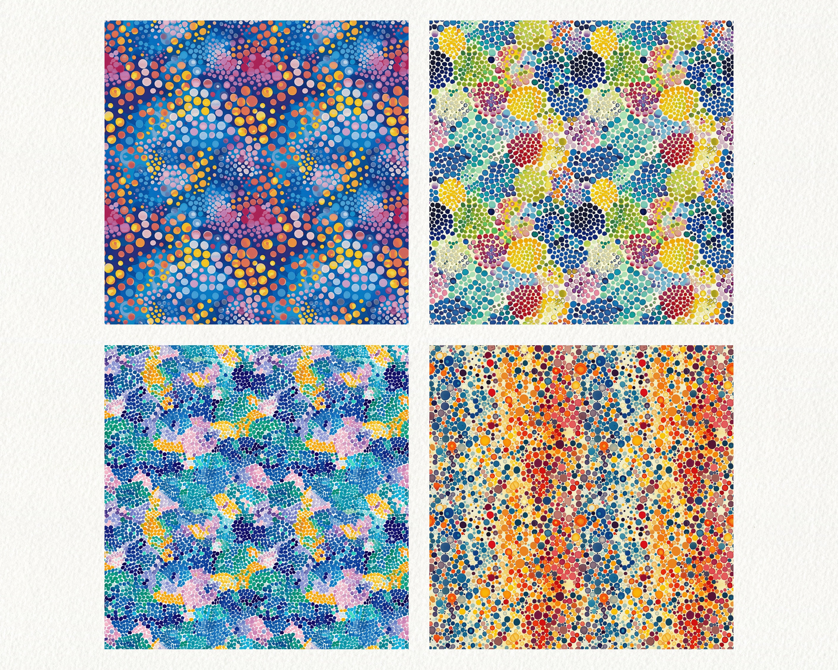 Pointillism Pattern Point Pointillism Pattern Seamless Digital Papers - Printable Scrapbook Paper ...