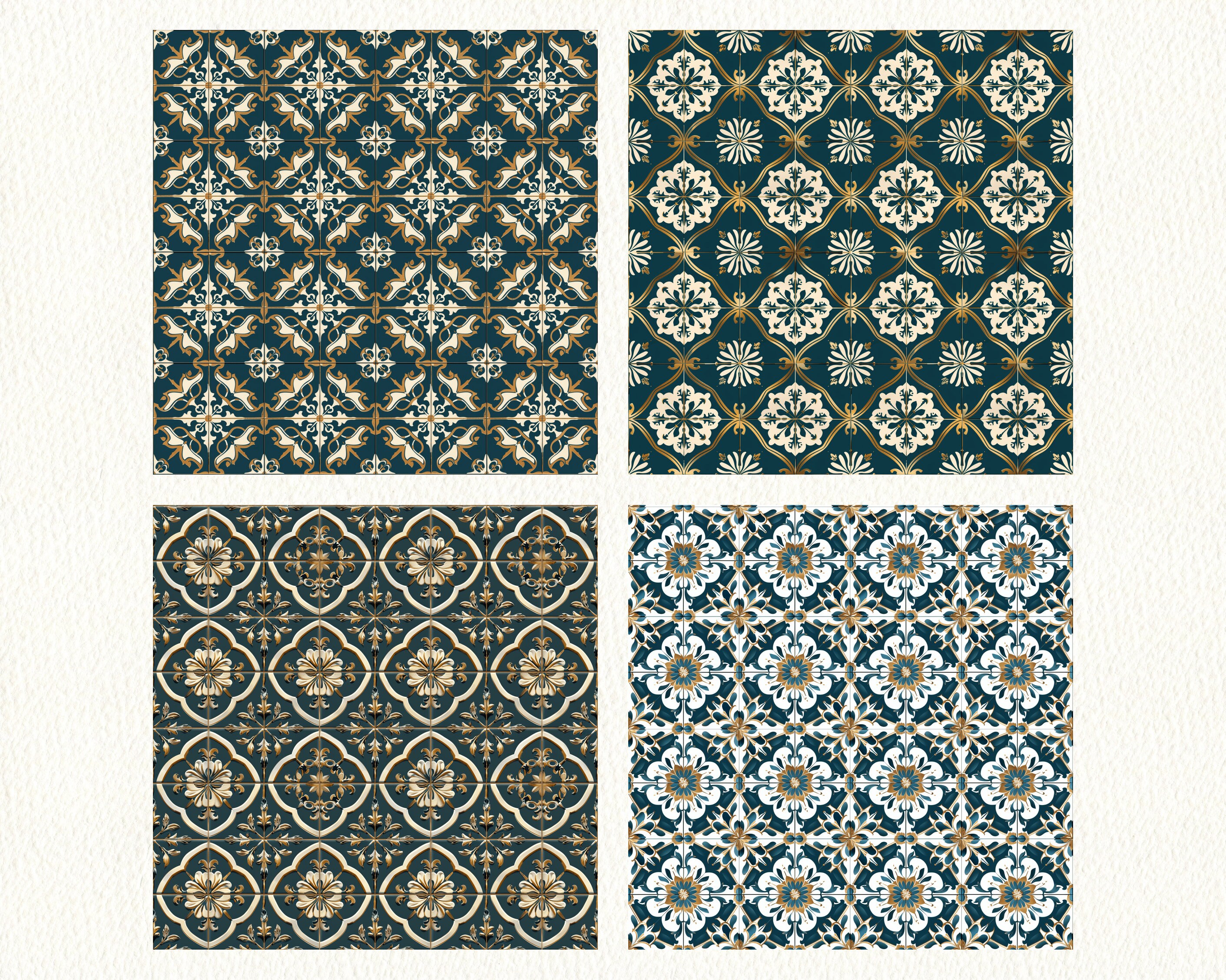 Luxury Tiles Pattern Seamless Digital Papers - Printable Scrapbook ...