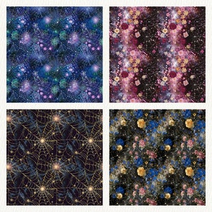 Starry Spider Webs Pattern Seamless Digital Papers - Printable ...
