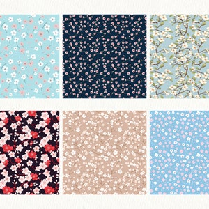 Cherry Blossom Pattern Seamless Digital Papers - Tile Patterns ...