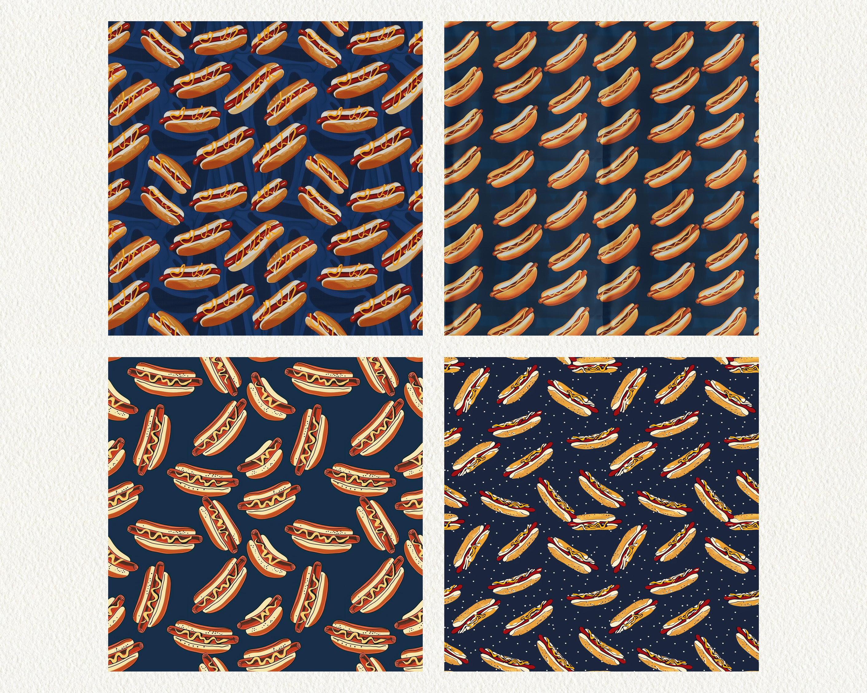 Print Pattern Hot Dog Backpack main image 0