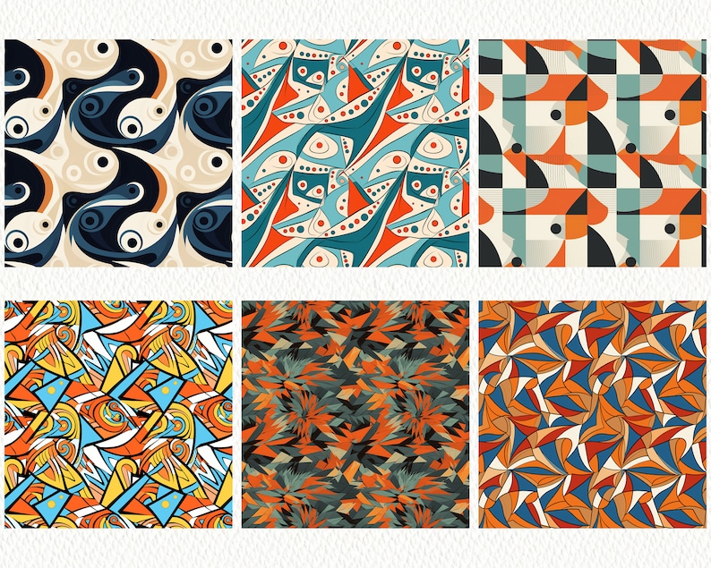 Asymmetrical Pattern Seamless Digital Papers Seamless Tile Patterns ...