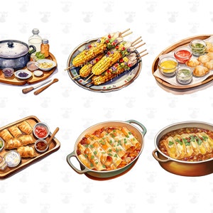 Mexican Cuisine Digital Printable Clipart Bundle in PNG Format ...