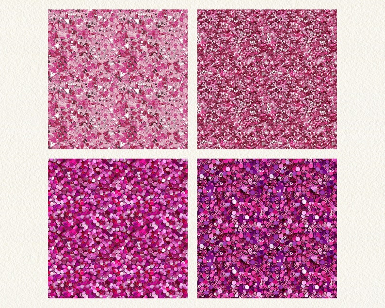 Luxury Hot Pink Pattern Seamless Digital Papers - Printable Scrapbook ...