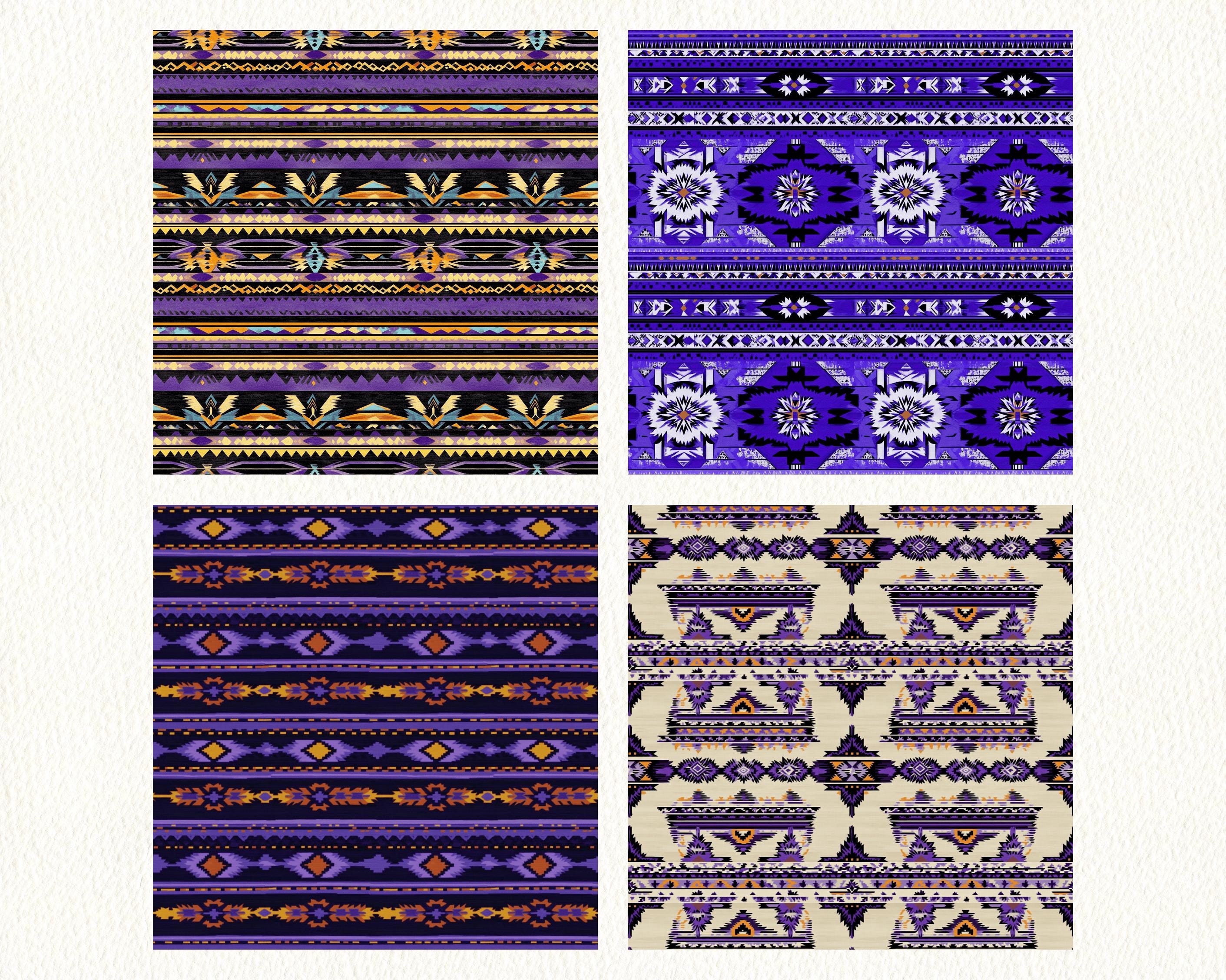 Southwestern Aztec Pattern Seamless Digital Papers - Printable ...