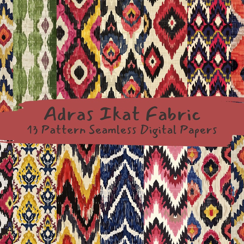 Ikat Fabric - Etsy
