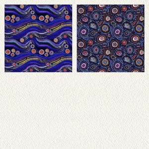 Aboriginal Emu Dreaming Pattern Seamless Digital Papers - Printable ...