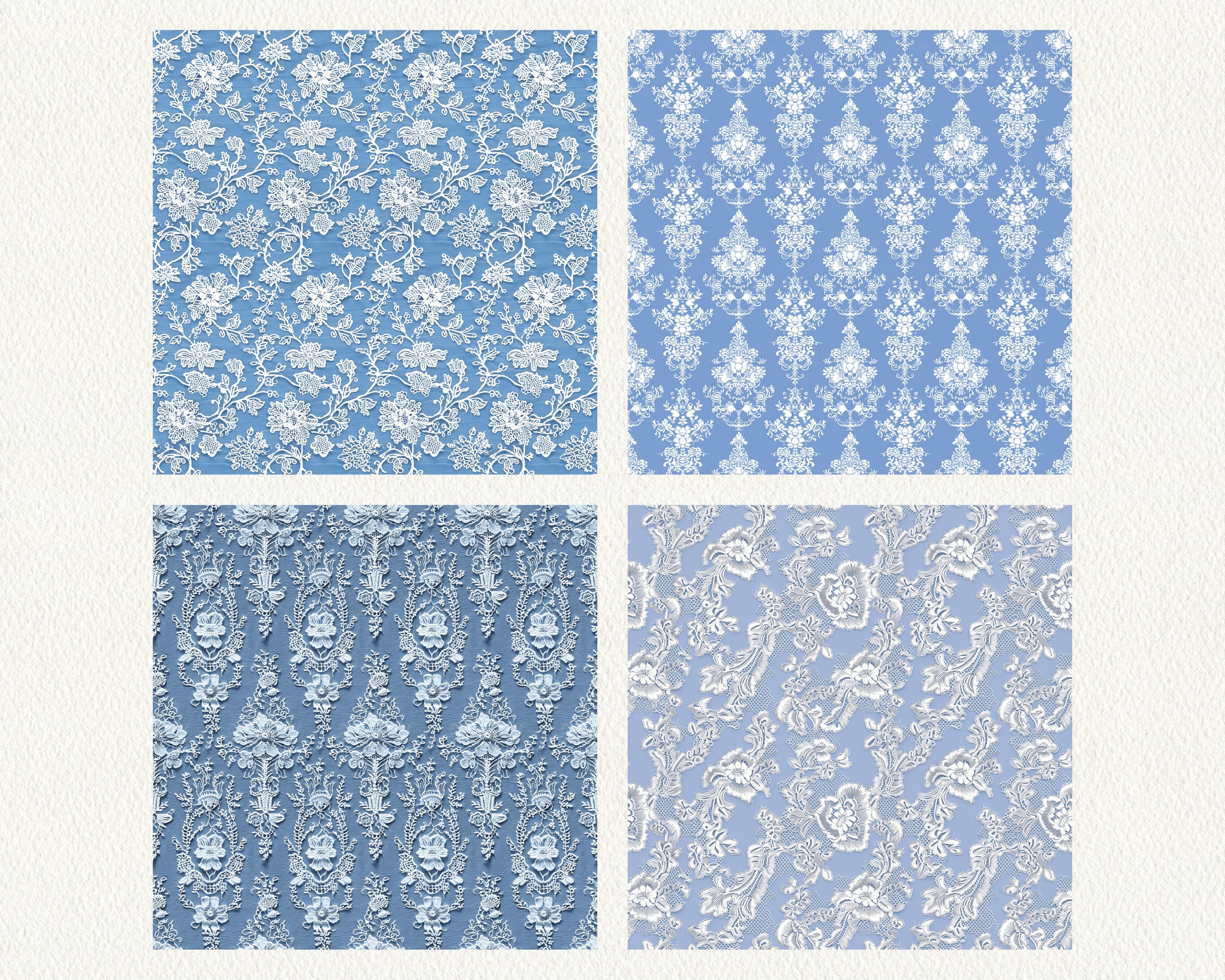 Light Blue Lace Pattern Computer French Blue Lace Pattern Seamless Digital Papers - Printable Scrapbook ...