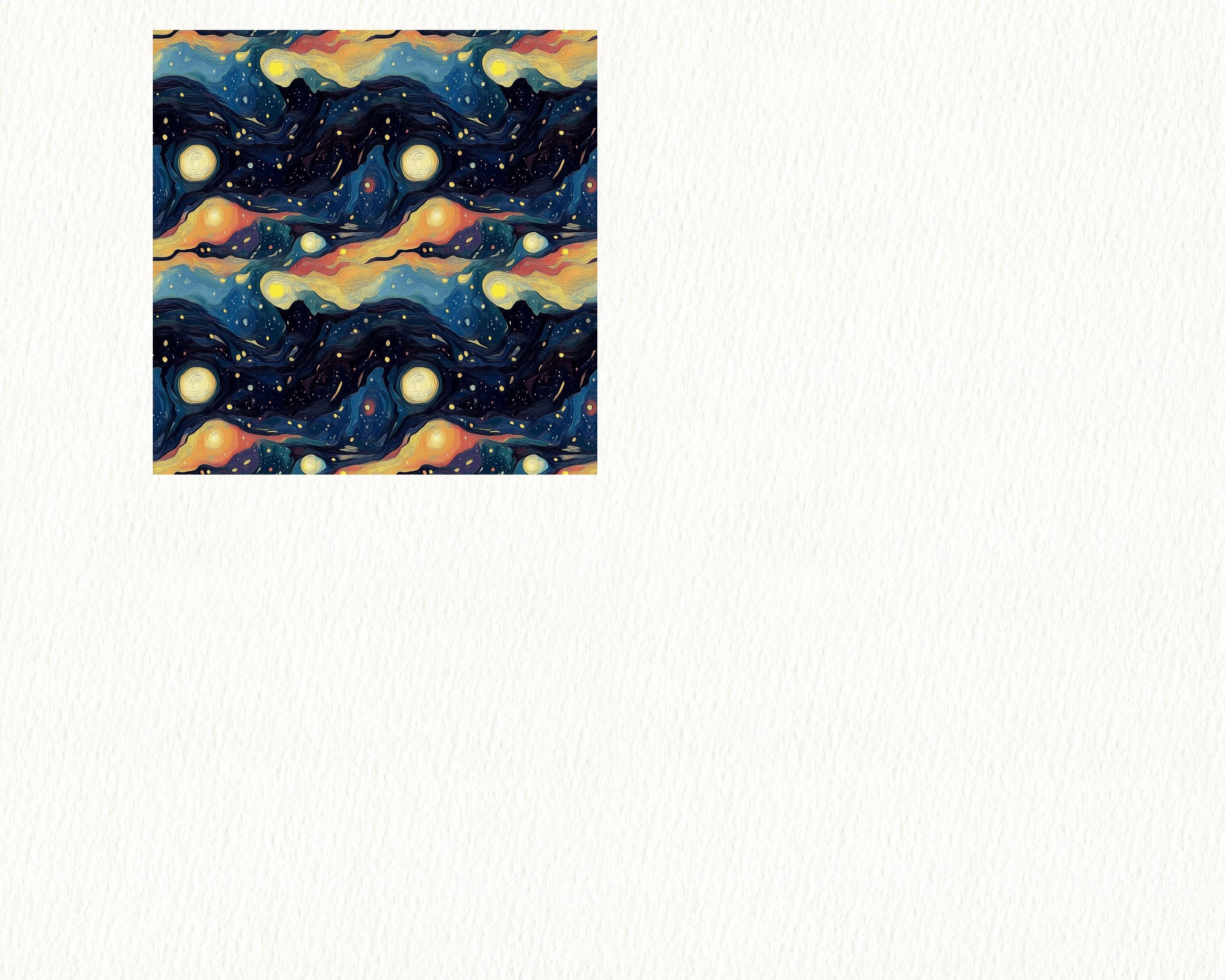 Rainbow Galaxy Pattern Seamless Digital Papers - Printable Scrapbook ...
