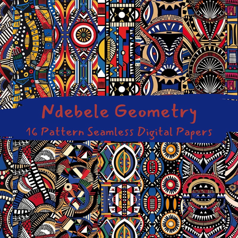 Ndebele Printable Patterns - Etsy
