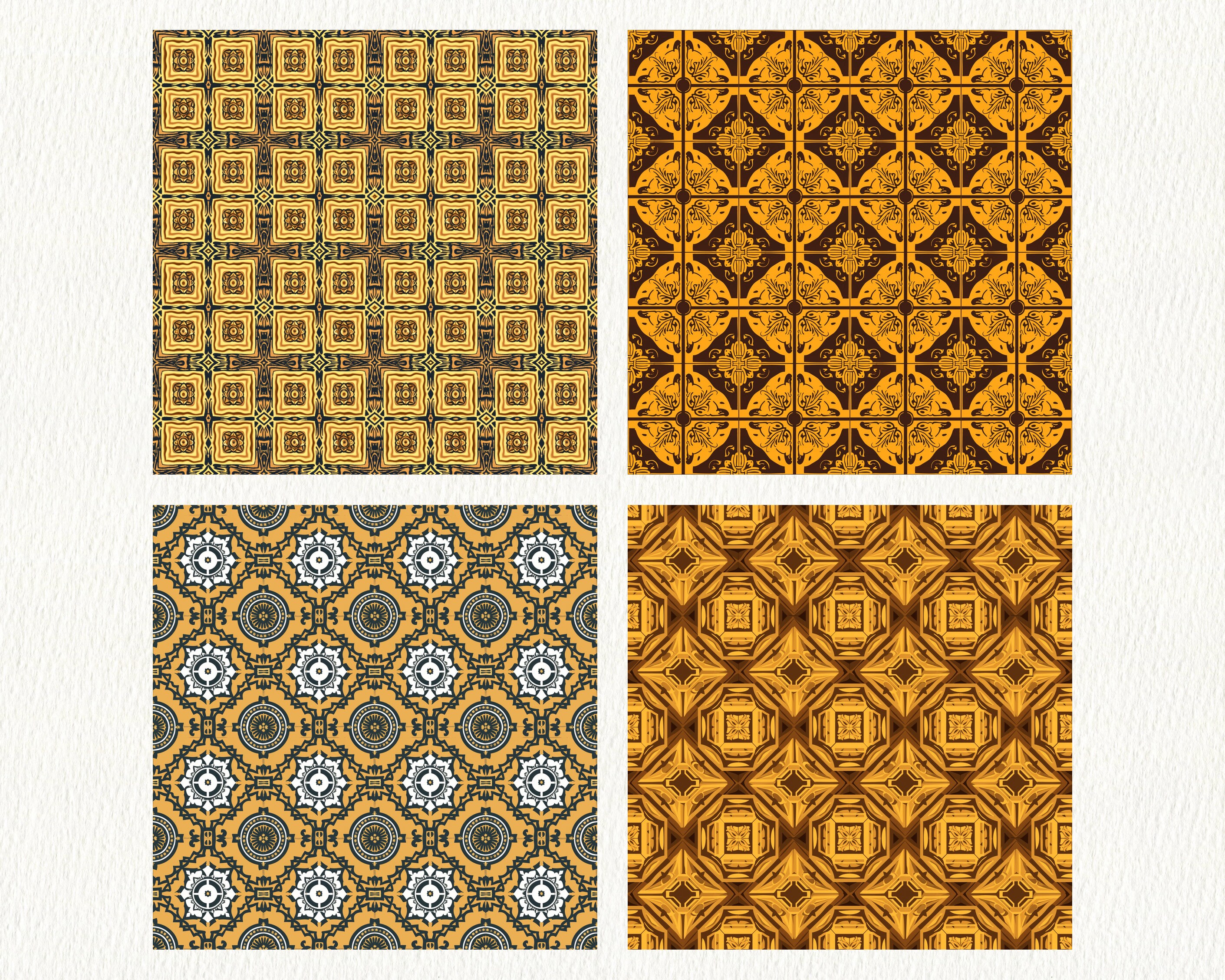 Ancient Tiles Pattern Seamless Digital Papers - Printable Scrapbook ...