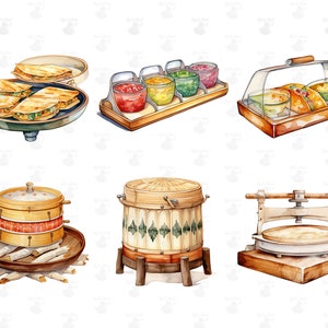 Mexican Cuisine Digital Printable Clipart Bundle in PNG Format ...