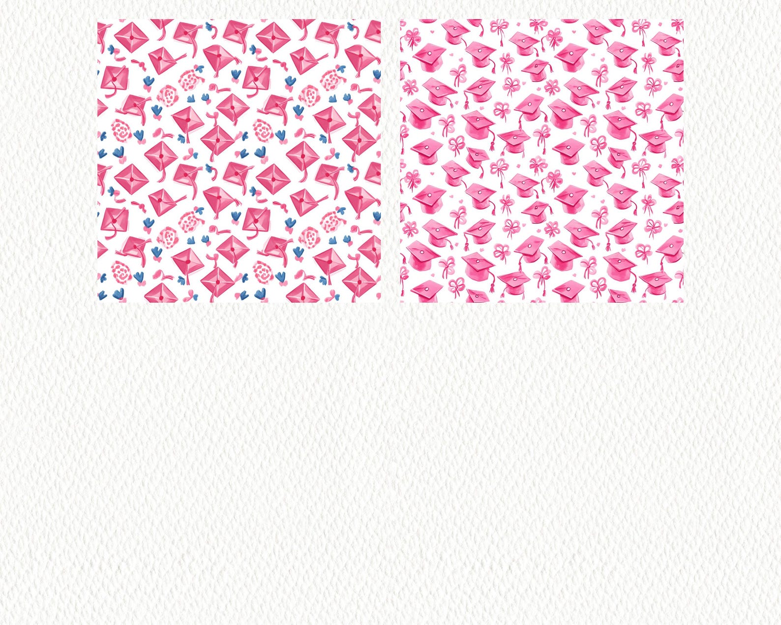 Pink Senior Grad Pattern Seamless Digital Papers - Printable Scrapbook ...