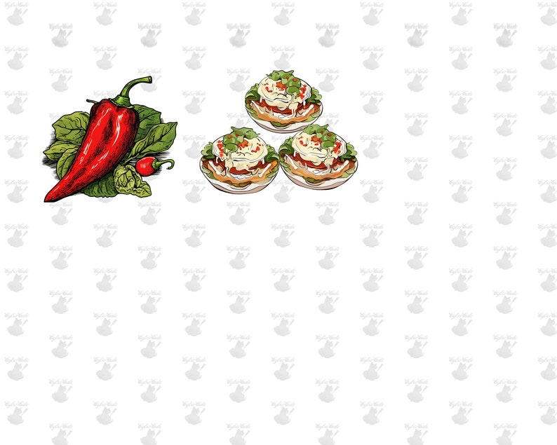 Mexican Street Food, Spanish, Hispanic, Digital Clip Art Graphics in