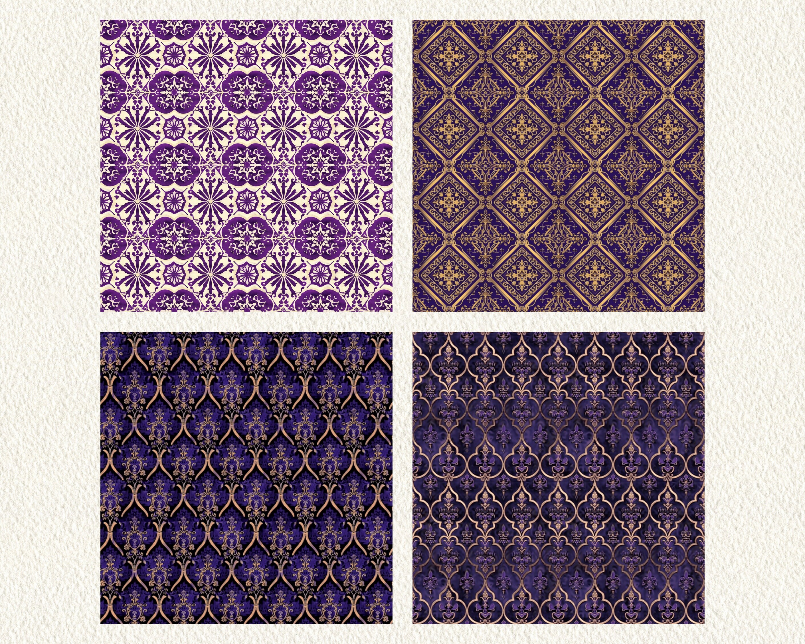 Vintage Royal Arabic Pattern Seamless Digital Papers - Printable ...
