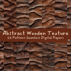 Abstract Wooden Texture Pattern Seamless Digital Papers - printable scrapbook paper instant download, commercial use, 300dpi