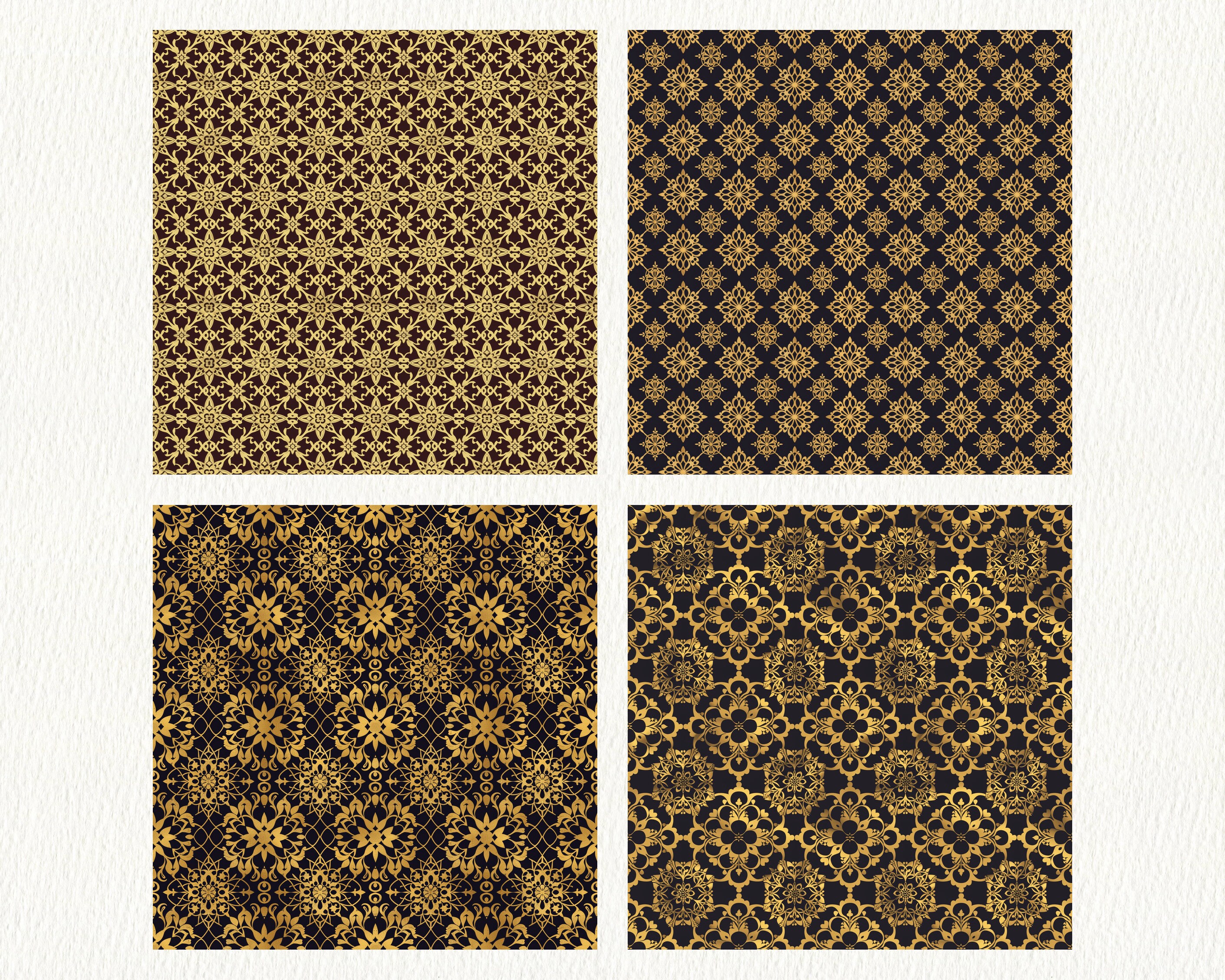 Luxury Palace Pattern Seamless Digital Papers - Printable Scrapbook ...