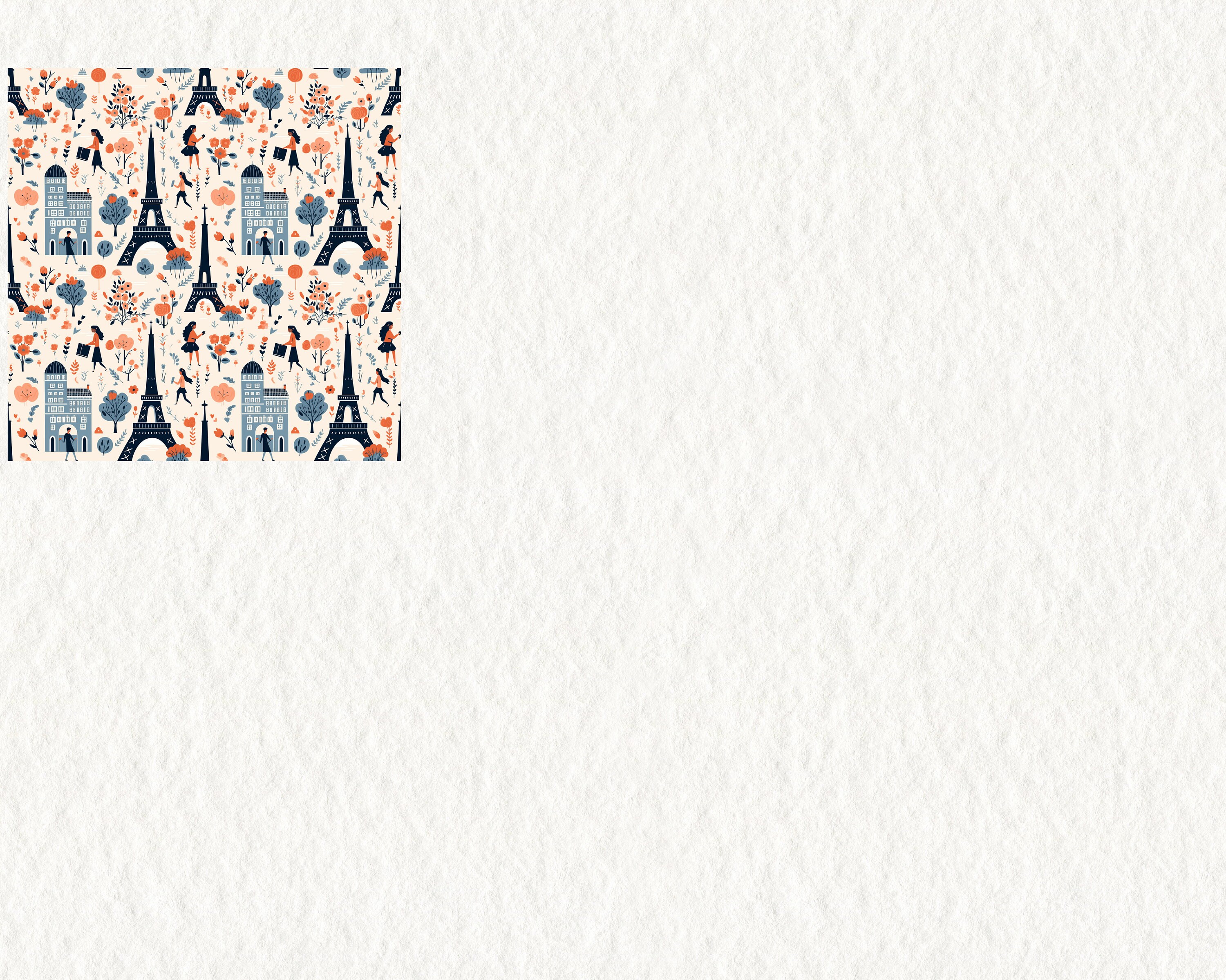 Parisian Romance Pattern Seamless Digital Papers - Tile Patterns ...