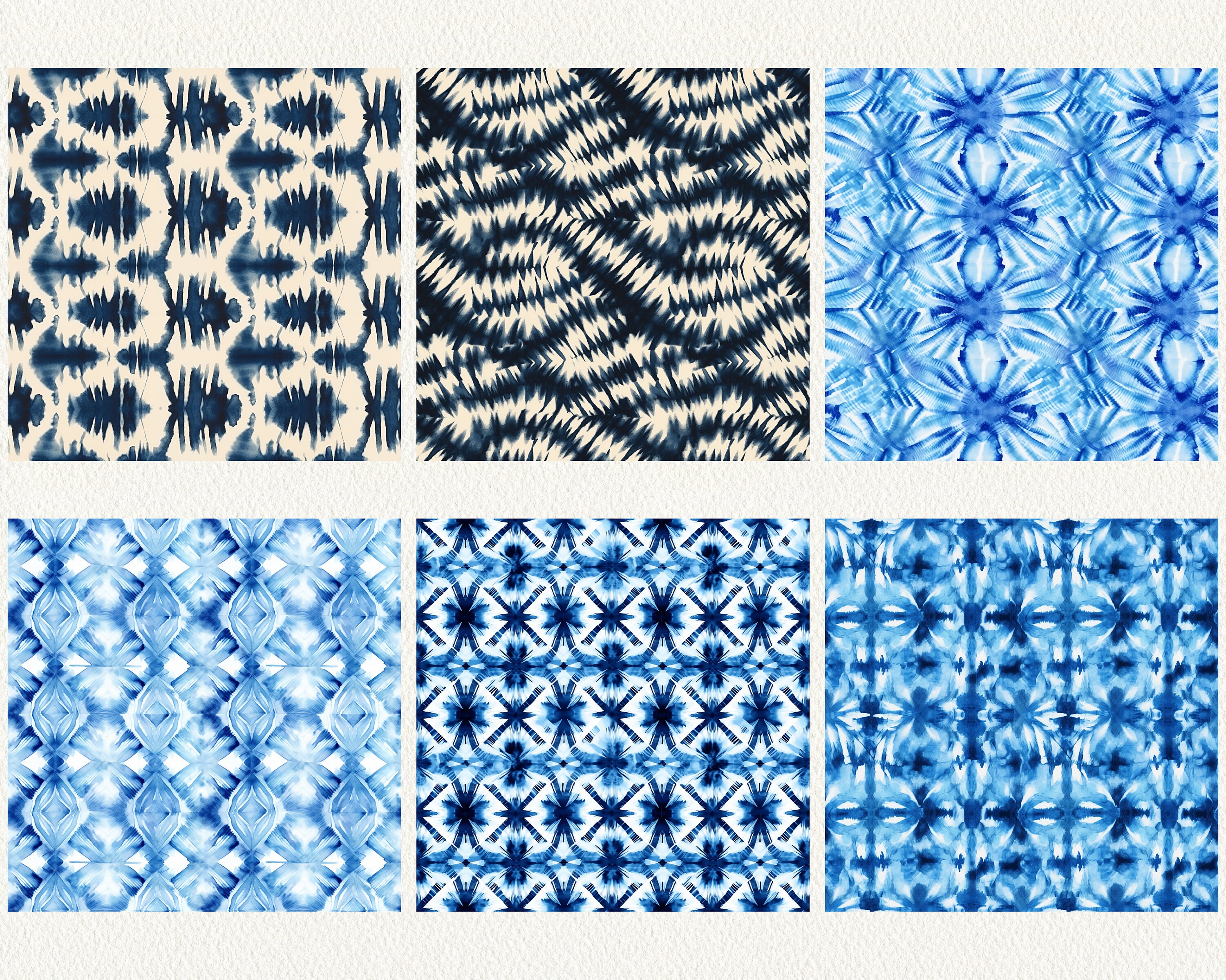 Japanese Shibori Pattern Seamless Digital Papers - Tile Patterns ...