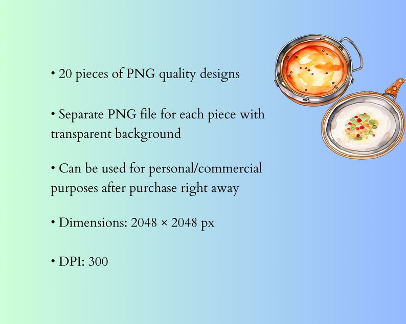 Clay Copper Cookware, Digital Printable Clip Art Graphics in PNG Format ...