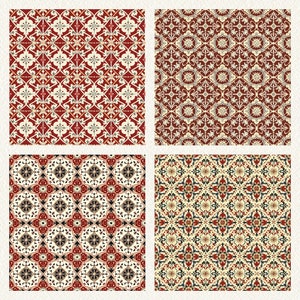 Medieval Splendor Pattern Seamless Digital Papers - Printable Scrapbook ...