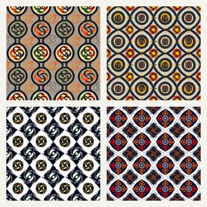 Tri Pattern Templates Tri Tribal Pattern Seamless Digital Papers - Printable Scrapbook Paper ...