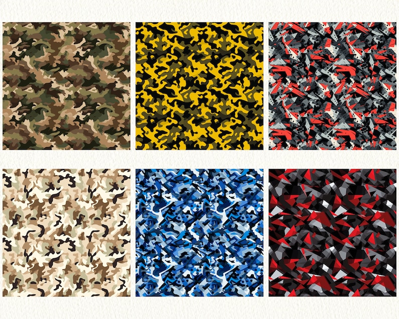 Camouflage Pattern Seamless Digital Papers Tile Patterns Printable ...