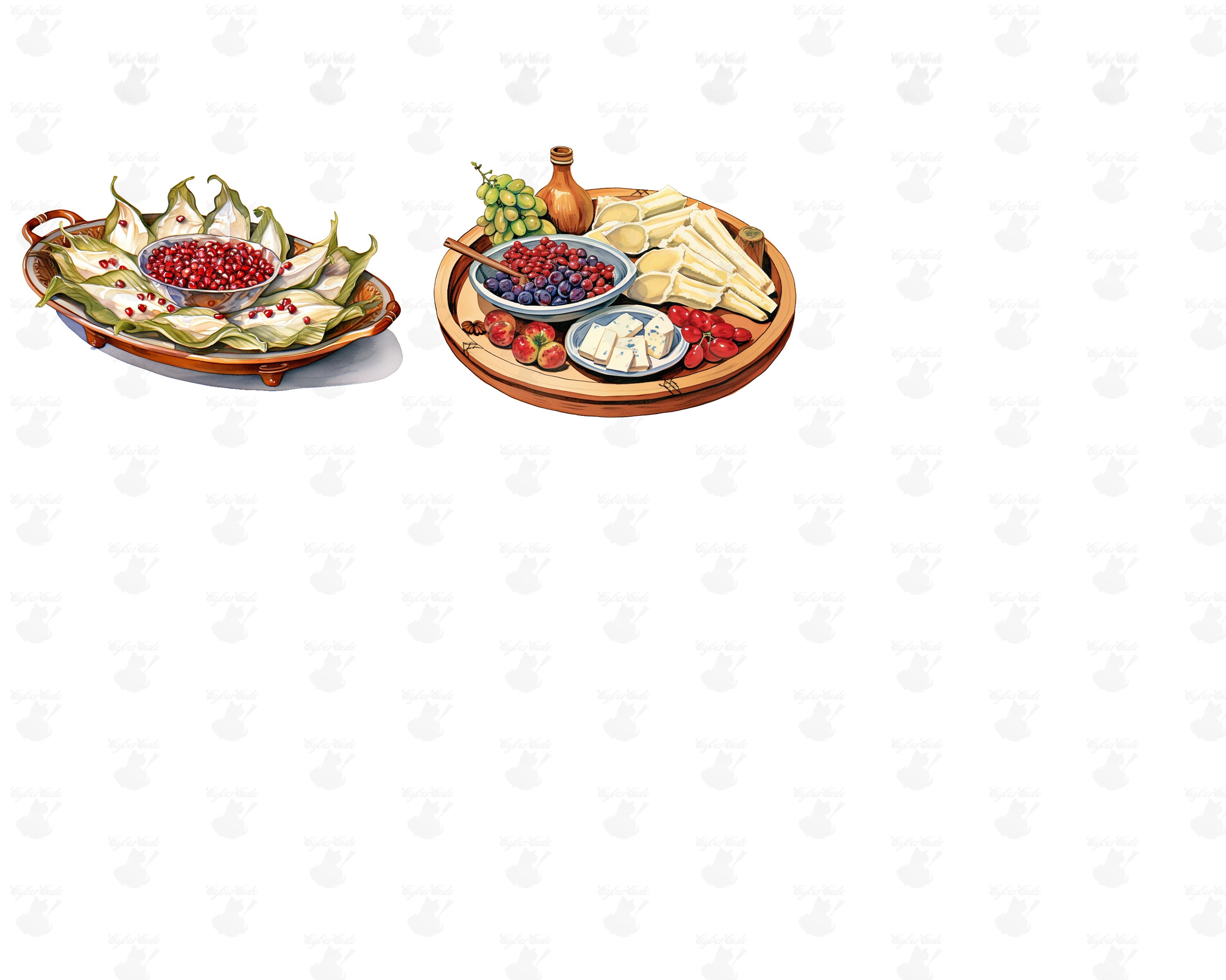 Mexican Cookware, Digital Printable Clip Art Graphics in PNG Format ...
