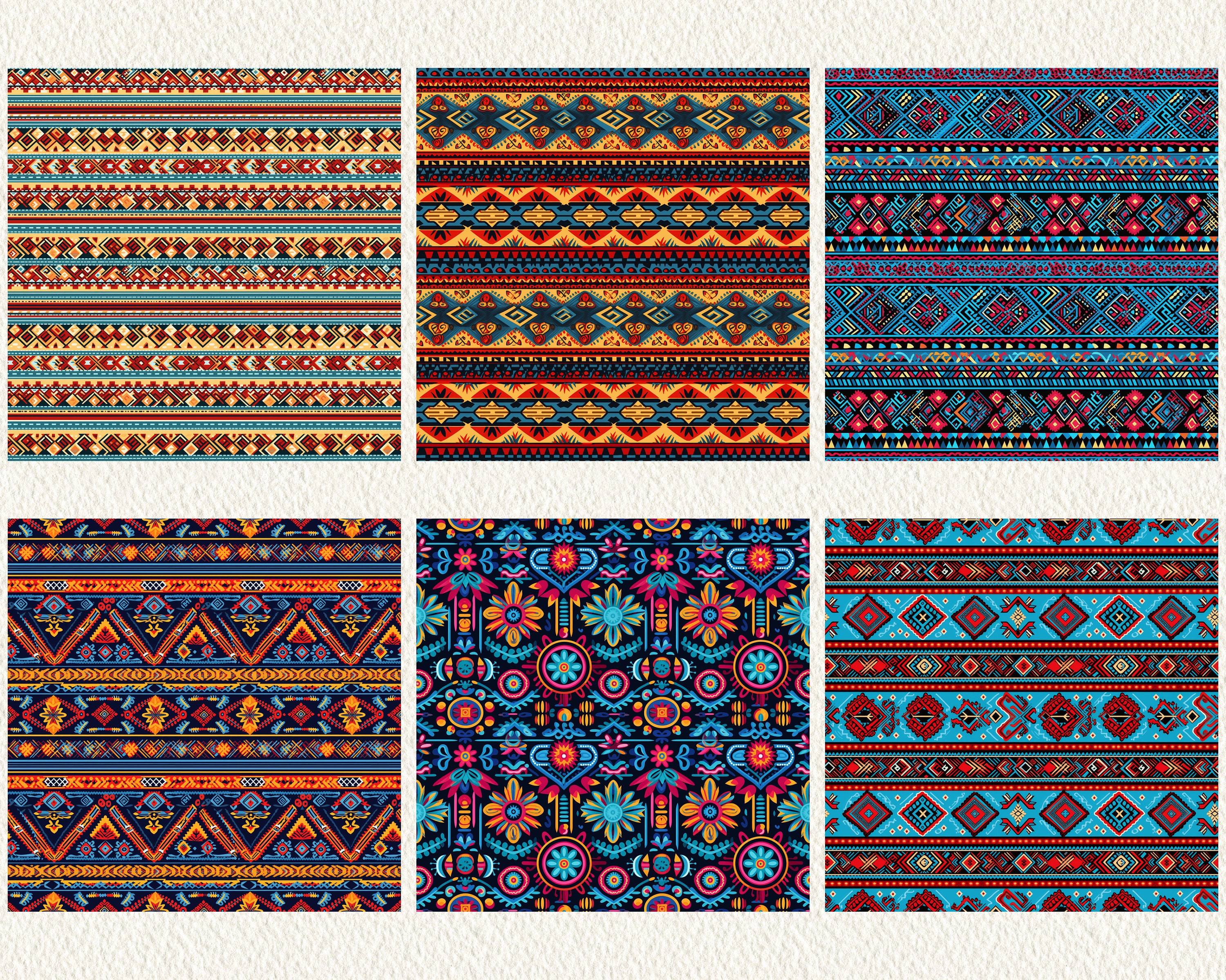 Peruvian Textiles Pattern Seamless Digital Papers - Tile Patterns ...