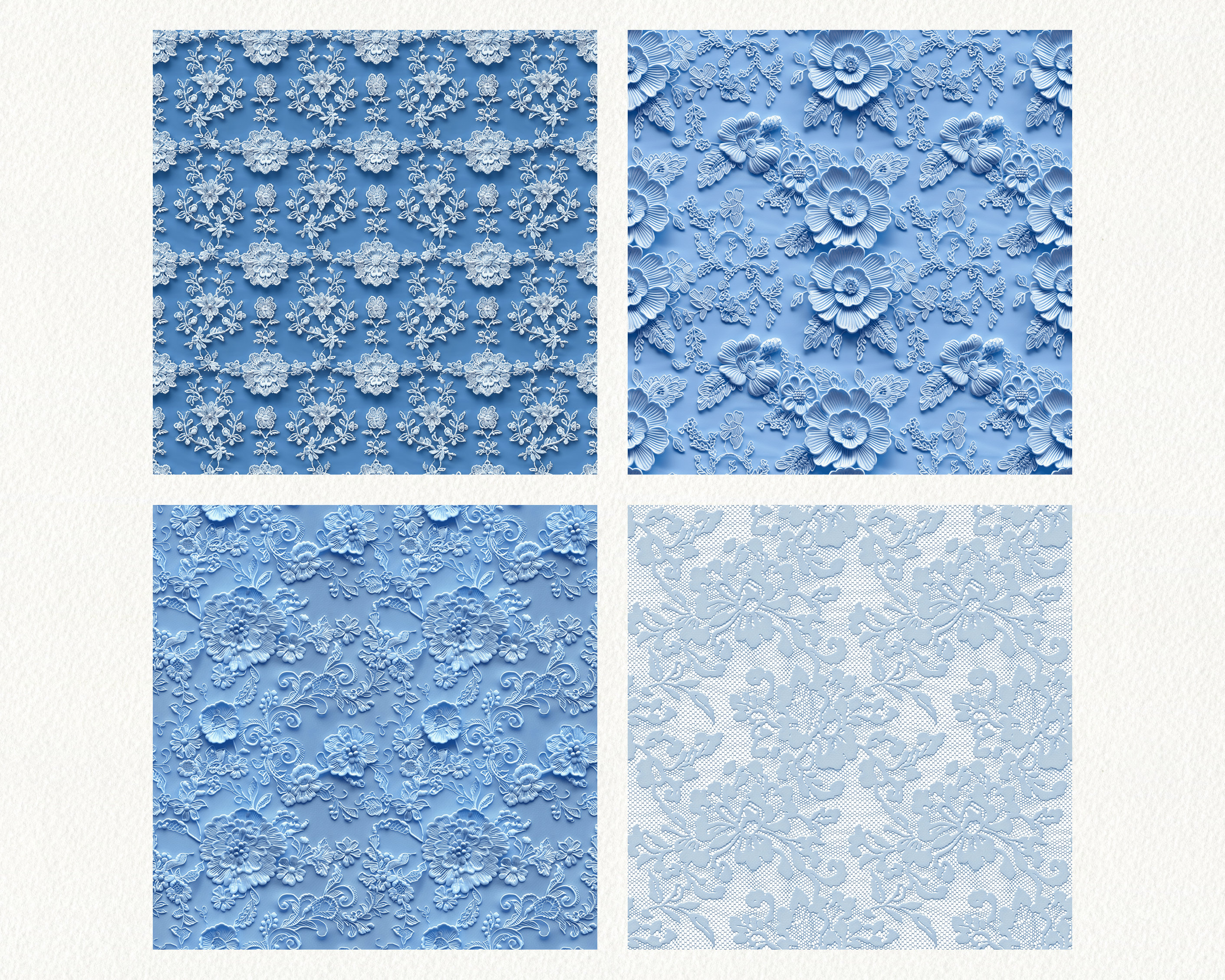 Light Blue Lace Pattern Computer Baby Blue Lace Pattern Seamless Digital Papers - Printable Scrapbook ...