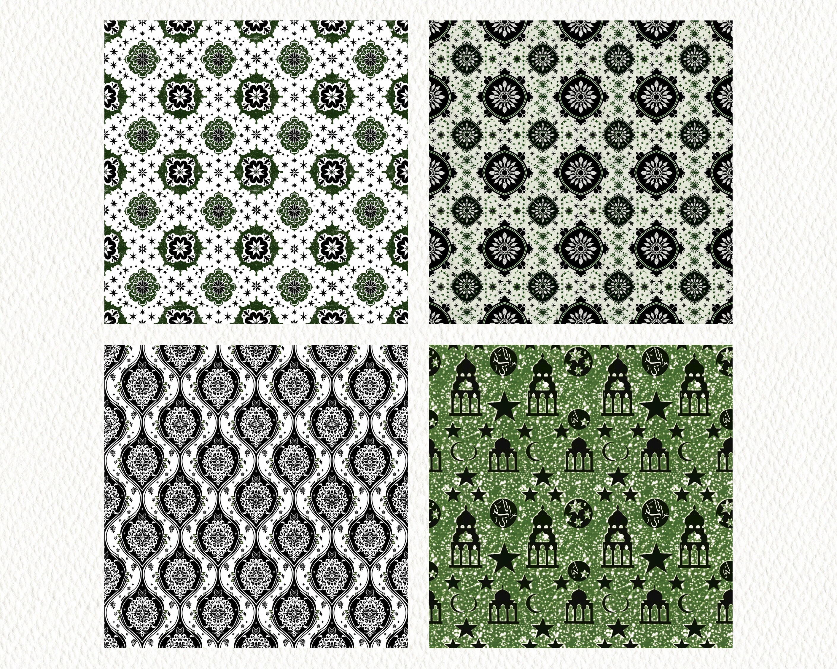 Arabic Pattern Seamless Digital Papers - Printable Scrapbook Paper Png ...