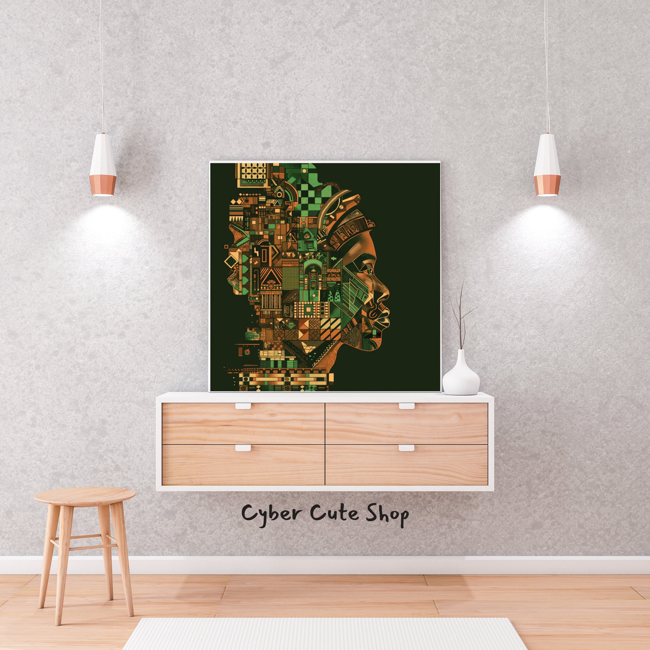【楽天スーパーセール】 Colorful Bohemian Mosaic Cultural Vibrant - Art Printable 絵画