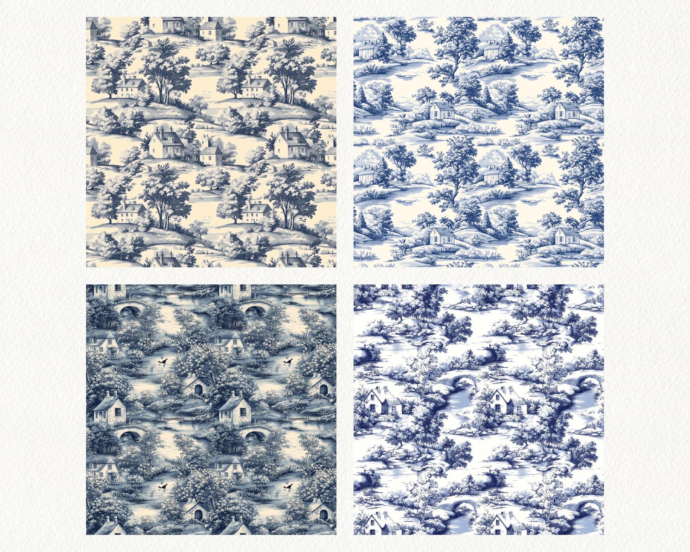 French Country Cottage Pattern Seamless Digital Papers - Printable ...