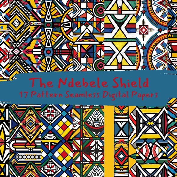 Geometric Patterns Using Ndebele Pattern Ndebele Printable Patterns - Etsy