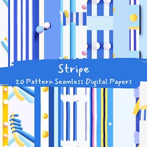 Listras Padrão Sem Costura Papéis Digitais - papel para scrapbook para impressão png download instantâneo uso comercial 300dpi