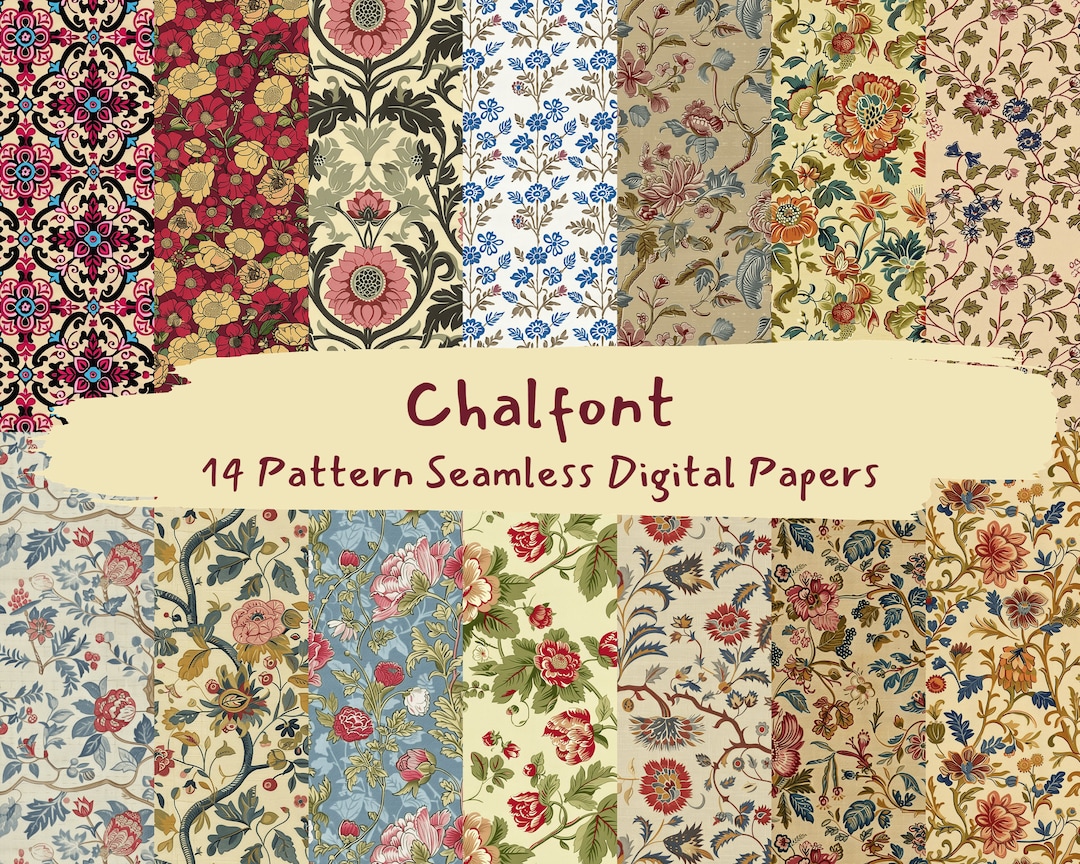 Adras Ikat Fabric Pattern Seamless Digital Papers - Printable Scrapbook ...